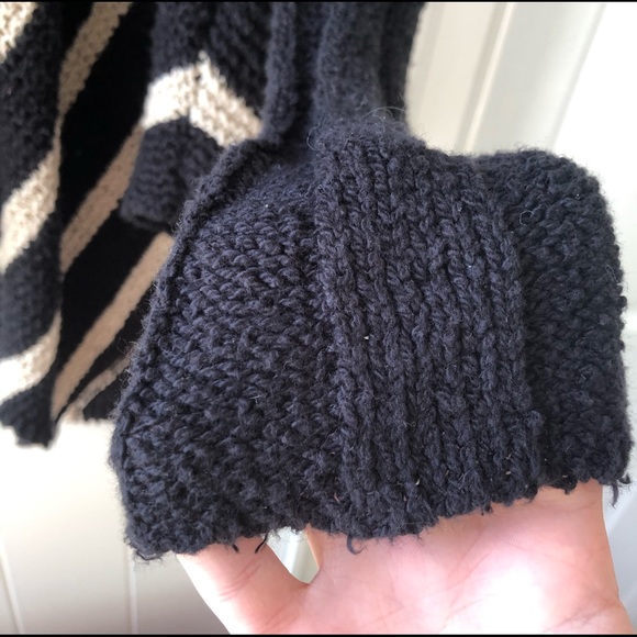 Free People Circle Back Stripe Poncho Cardigan - Picture 5 of 9